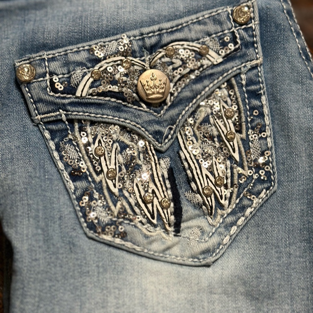Rebel & soul Y2k glam cropped jeans